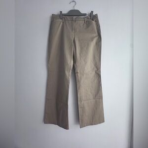 New York & Company Stretch Women's Tan Wide Leg Pants